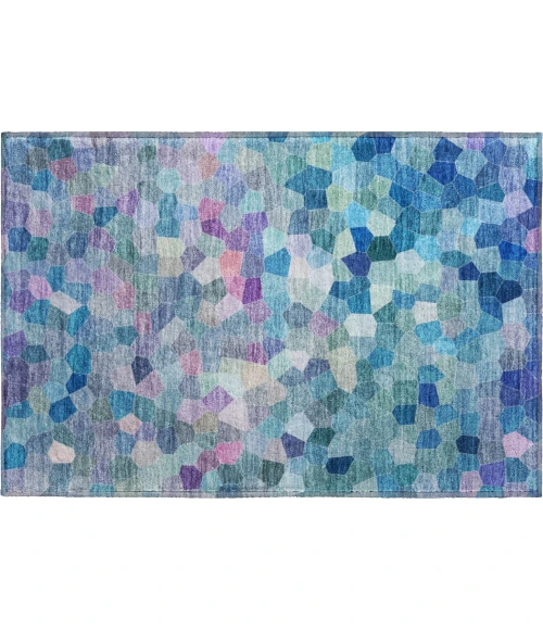 Dalyn Kaleidoscope Teal KL1 1ft.8in. x 2ft.6in. Rug