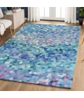 Dalyn Kaleidoscope Teal KL1 10ft. x 14ft. Rug