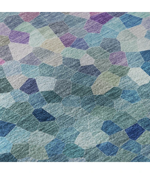 Dalyn Kaleidoscope Teal KL1 1ft.8in. x 2ft.6in. Rug