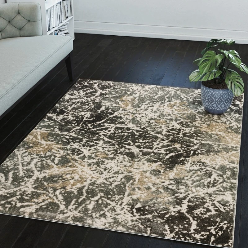 Dalyn Karma KM28 Grey Area Rug 3 ft. 3 X 5 ft. 1 Rectangle