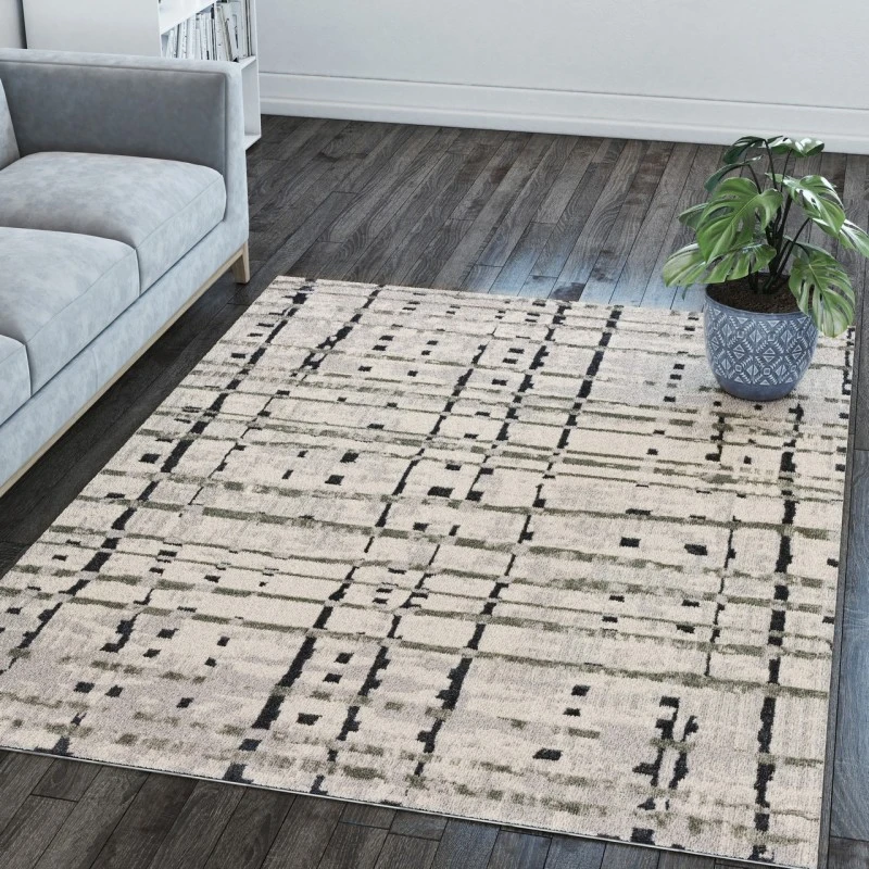 Dalyn Karma KM4 Grey Area Rug 3 ft. 3 X 5 ft. 1 Rectangle