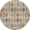 Dalyn Kenner Beige KN10 8ft. x 8ft. Round Rug