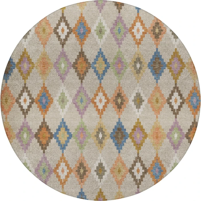 Dalyn Kenner Beige KN10 8ft. x 8ft. Round Rug