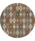 Dalyn Kenner Brown KN10 8ft. x 8ft. Round Rug