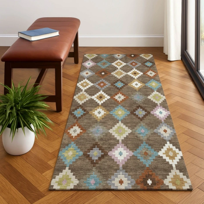 Dalyn Kenner Brown KN10 2ft.3in. x 7ft.6in. Rect. Rug