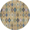 Dalyn Kenner Gold KN10 8ft. x 8ft. Round Rug