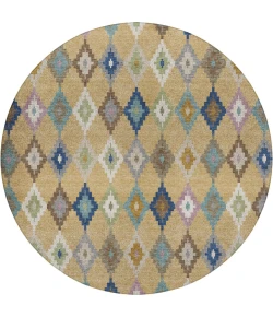 Dalyn Kenner Gold KN10 8ft. x 8ft. Round Rug