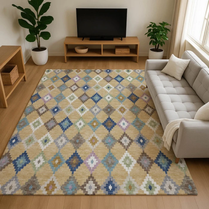 Dalyn Kenner Gold KN10 5ft. x 7ft.6in. Rect. Rug