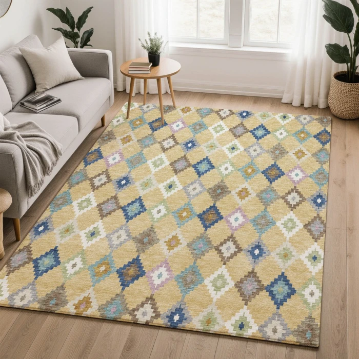 Dalyn Kenner Gold KN10 5ft. x 7ft.6in. Rect. Rug