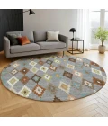 Dalyn Kenner Gray KN10 8ft. x 8ft. Round Rug