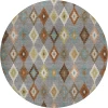 Dalyn Kenner Gray KN10 8ft. x 8ft. Round Rug