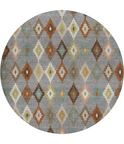 Dalyn Kenner Gray KN10 8ft. x 8ft. Round Rug