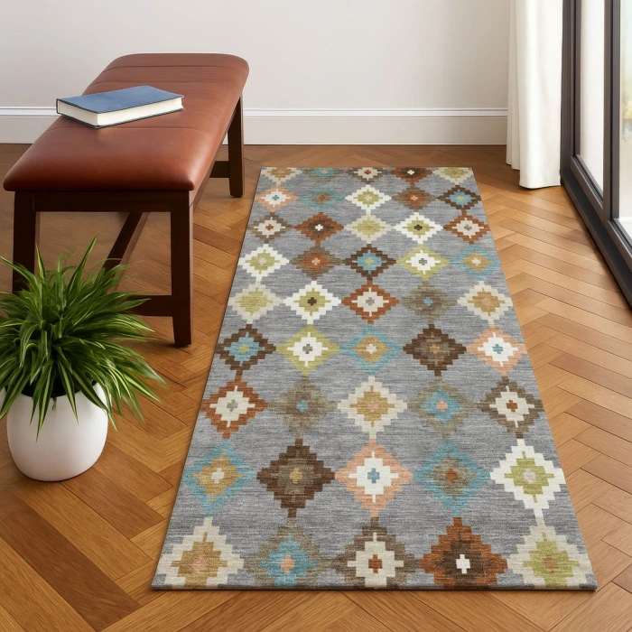 Dalyn Kenner Gray KN10 2ft.3in. x 7ft.6in. Rect. Rug