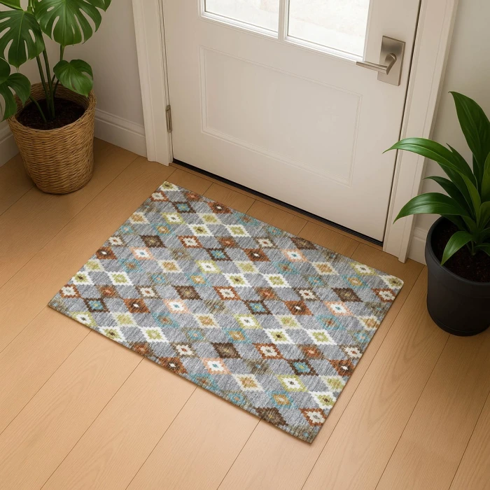 Dalyn Kenner Gray KN10 1ft.8in. x 2ft.6in. Rect. Rug