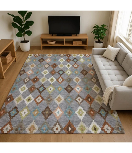Dalyn Kenner Gray KN10 2ft.6in. x 3ft.10in. Rect. Rug
