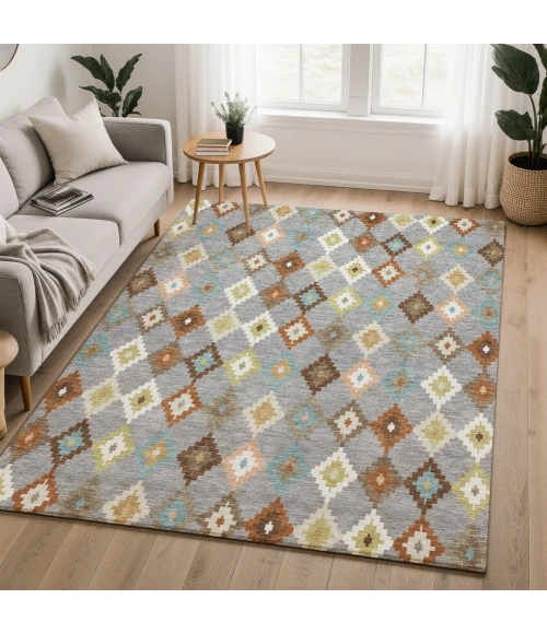 Dalyn Kenner Gray KN10 2ft.6in. x 3ft.10in. Rect. Rug