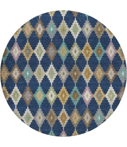 Dalyn Kenner Blue KN10 8ft. x 8ft. Round Rug