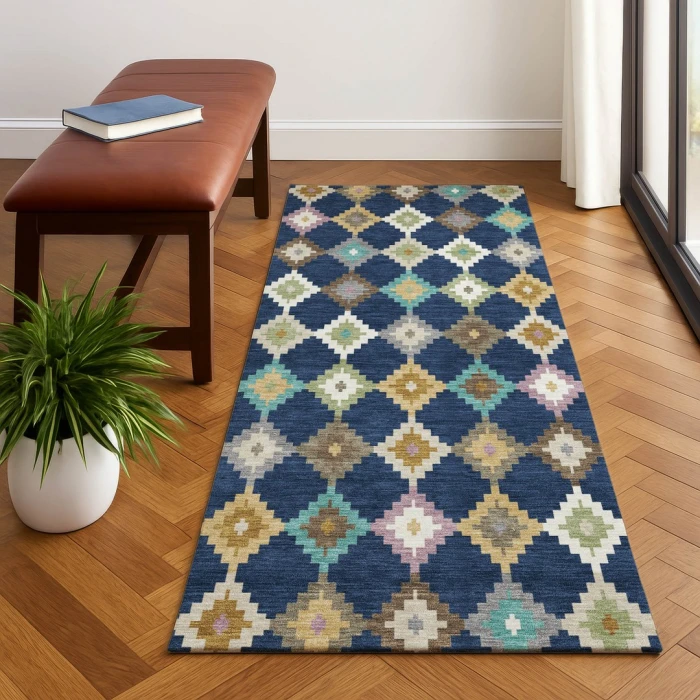 Dalyn Kenner Blue KN10 2ft.3in. x 7ft.6in. Rect. Rug