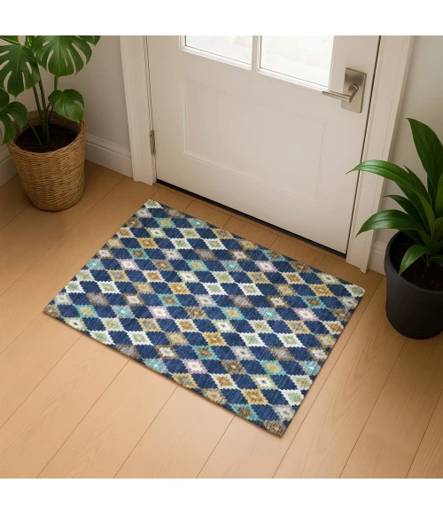 Dalyn Kenner Blue KN10 1ft.8in. x 2ft.6in. Rect. Rug