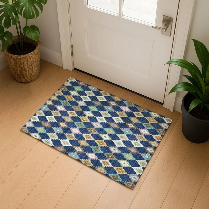 Dalyn Kenner Blue KN10 1ft.8in. x 2ft.6in. Rect. Rug