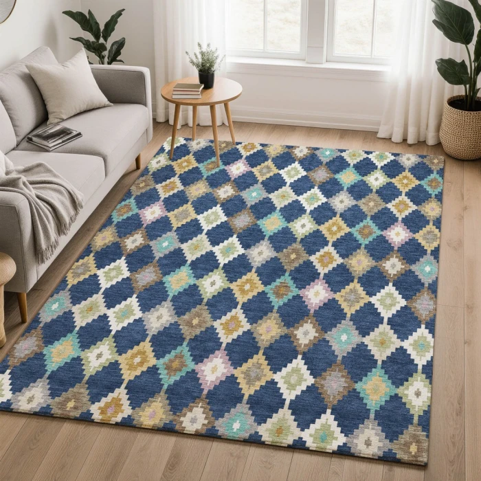 Dalyn Kenner Blue KN10 9ft. x 12ft. Rect. Rug