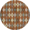 Dalyn Kenner Orange KN10 8ft. x 8ft. Round Rug