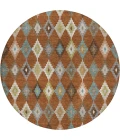 Dalyn Kenner Orange KN10 8ft. x 8ft. Round Rug