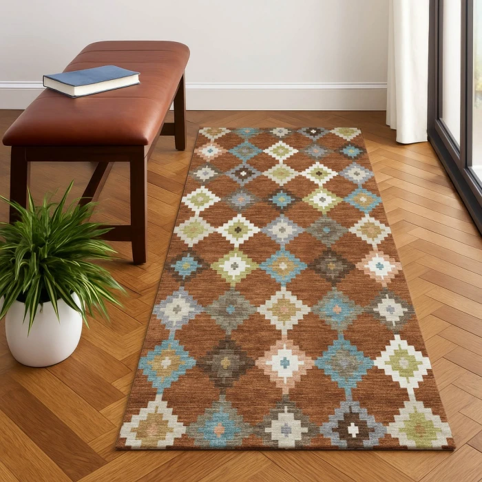 Dalyn Kenner Orange KN10 2ft.3in. x 7ft.6in. Rect. Rug