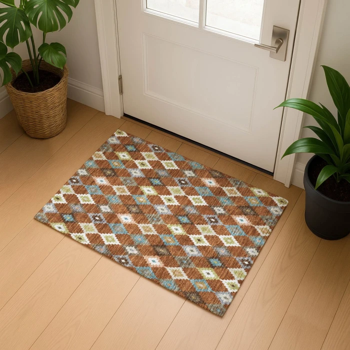 Dalyn Kenner Orange KN10 1ft.8in. x 2ft.6in. Rect. Rug