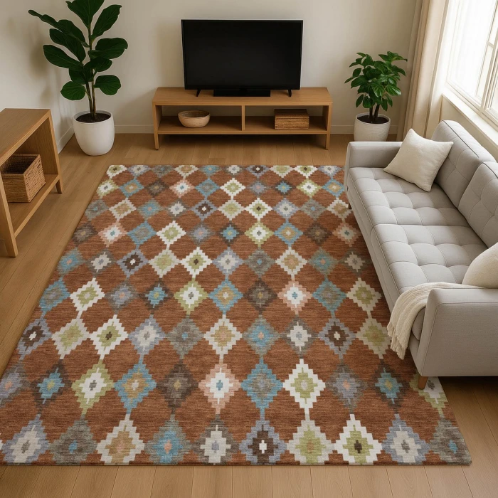 Dalyn Kenner Orange KN10 2ft.6in. x 3ft.10in. Rect. Rug