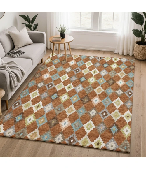 Dalyn Kenner Orange KN10 5ft. x 7ft.6in. Rect. Rug
