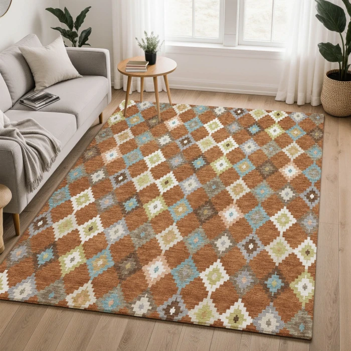 Dalyn Kenner Orange KN10 2ft.6in. x 3ft.10in. Rect. Rug