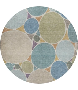 Dalyn Kenner Multi KN1 8ft. x 8ft. Round Rug
