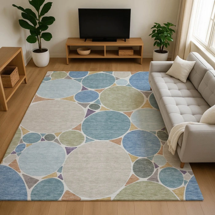 Dalyn Kenner Multi KN1 6ft.6in. x 9ft.6in. Rect. Rug