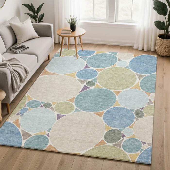 Dalyn Kenner Multi KN1 6ft.6in. x 9ft.6in. Rect. Rug