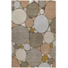 Dalyn Kenner Brown KN1 6ft.6in. x 9ft.6in. Rect. Rug