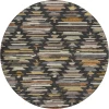 Dalyn Kenner Black KN2 8ft. x 8ft. Round Rug