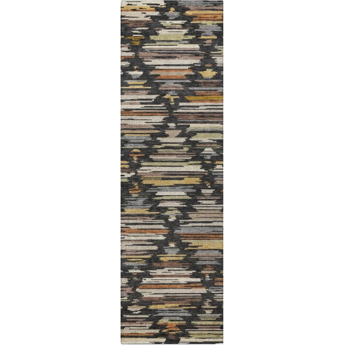 Dalyn Kenner Black KN2 2ft.3in. x 7ft.6in. Rect. Rug