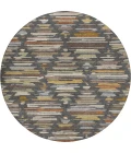 Dalyn Kenner Gray KN2 8ft. x 8ft. Round Rug