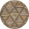 Dalyn Kenner Brown KN2 8ft. x 8ft. Round Rug