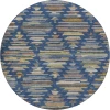 Dalyn Kenner Blue KN2 8ft. x 8ft. Round Rug