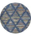 Dalyn Kenner Blue KN2 8ft. x 8ft. Round Rug