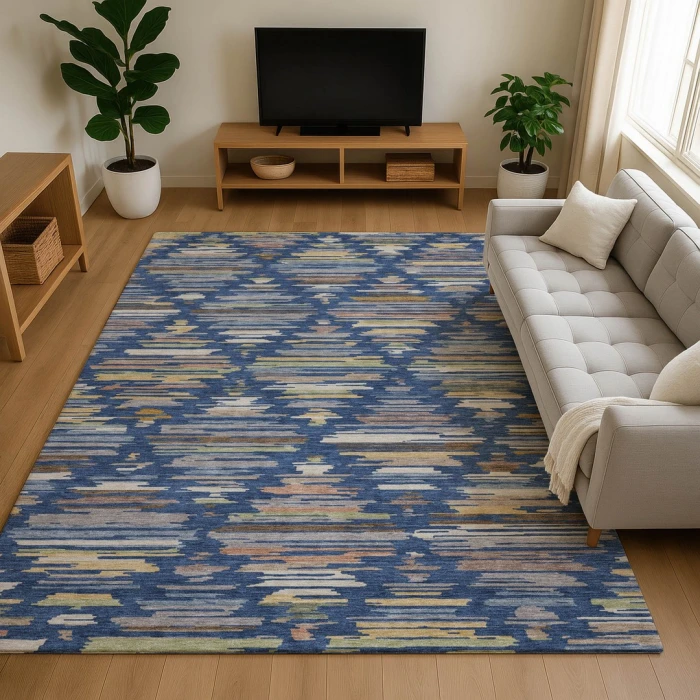Dalyn Kenner Blue KN2 5ft. x 7ft.6in. Rect. Rug