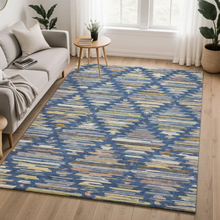 Dalyn Kenner Blue KN2 5ft. x 7ft.6in. Rect. Rug