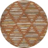 Dalyn Kenner Orange KN2 8ft. x 8ft. Round Rug