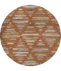 Dalyn Kenner Orange KN2 8ft. x 8ft. Round Rug