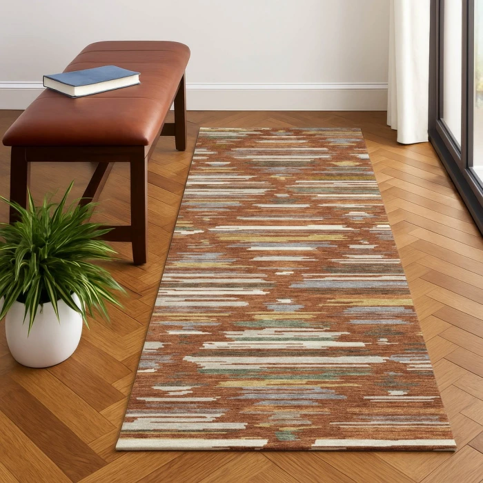 Dalyn Kenner Orange KN2 2ft.3in. x 7ft.6in. Rect. Rug