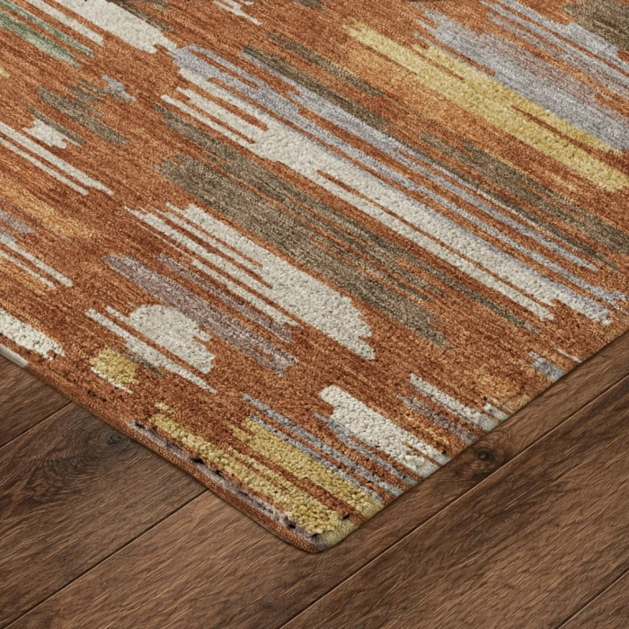 Dalyn Kenner Orange KN2 6ft.6in. x 9ft.6in. Rect. Rug