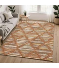 Dalyn Kenner Orange KN2 6ft.6in. x 9ft.6in. Rect. Rug
