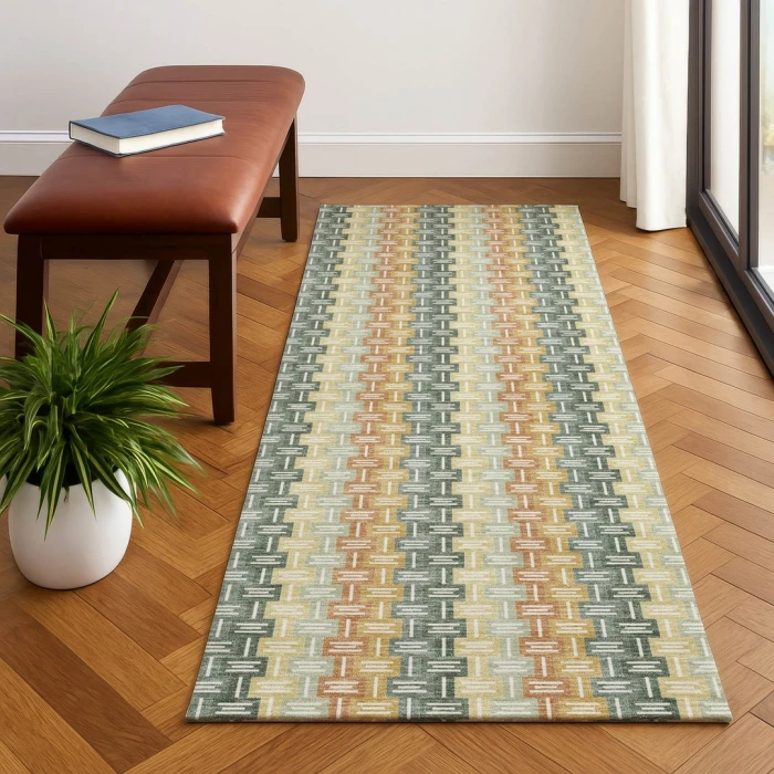 Dalyn Kenner Green KN3 2ft.3in. x 7ft.6in. Rect. Rug